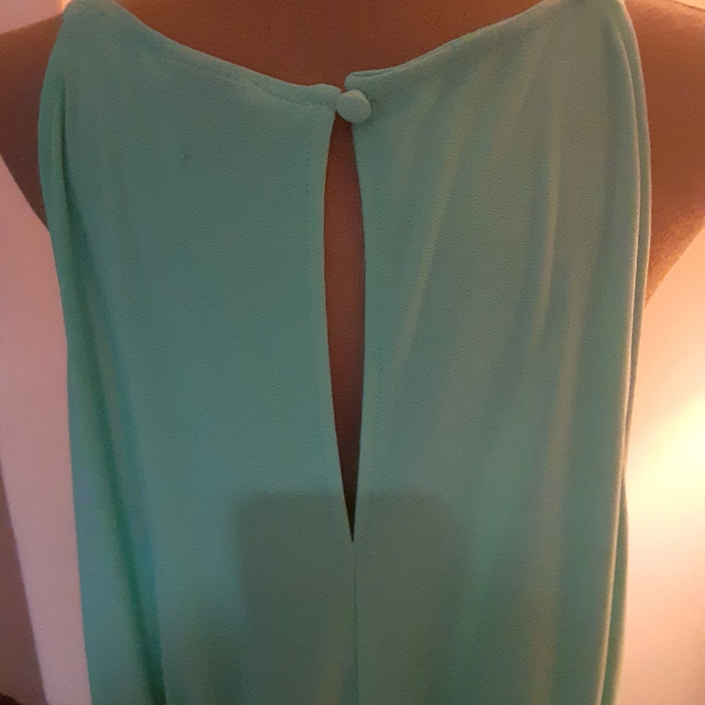 🎈Last Call🎈NWOT Torrid Mint tiered midi dress - Picture 4 of 8